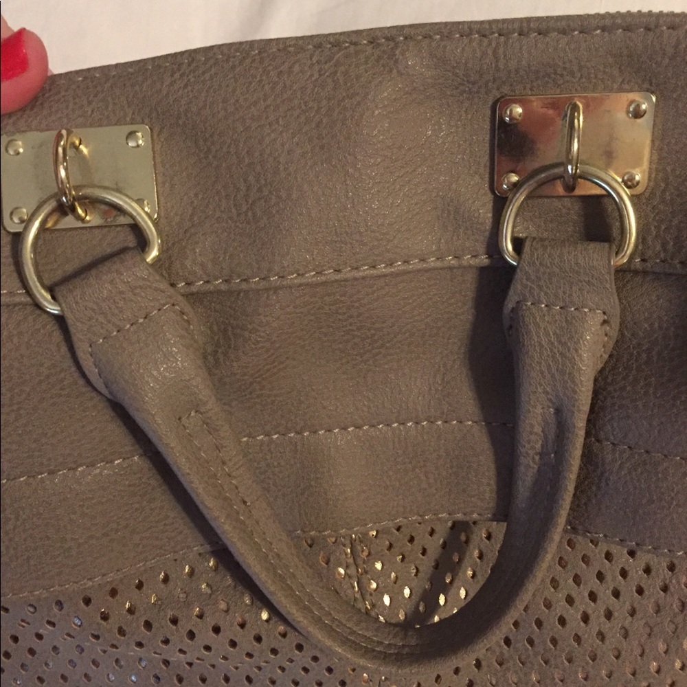 Steve Madden grey crossbody/satchel purse - Picture 6 of 7